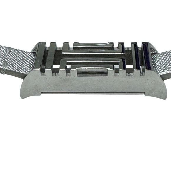 TORY BURCH SILVER CASE & SILVER LEATHER STRAP FITBIT BRACELET - Picture 10 of 14